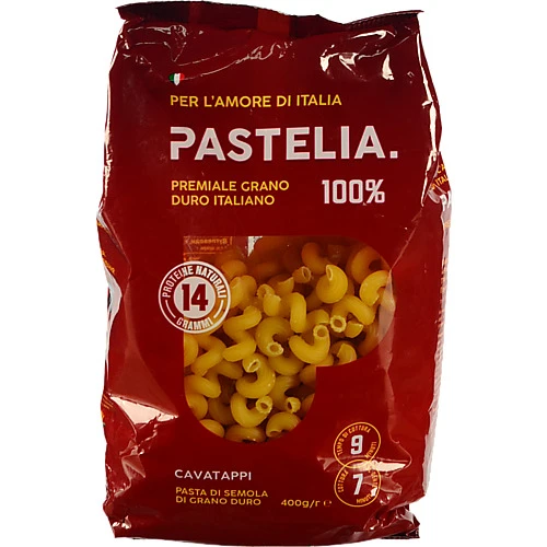 Макарони Pastelia Cavatappi з твердих сортів пшениці 400г