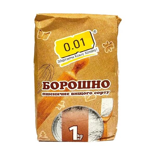 Борошно пшеничне вищого гатунку 1 кг