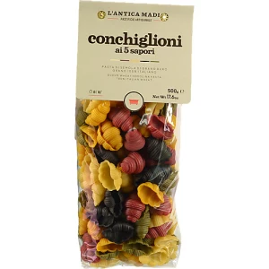 Паста Lantica Madia 500г з твердих сортів пшениці Conchiglioni 5 кольорів