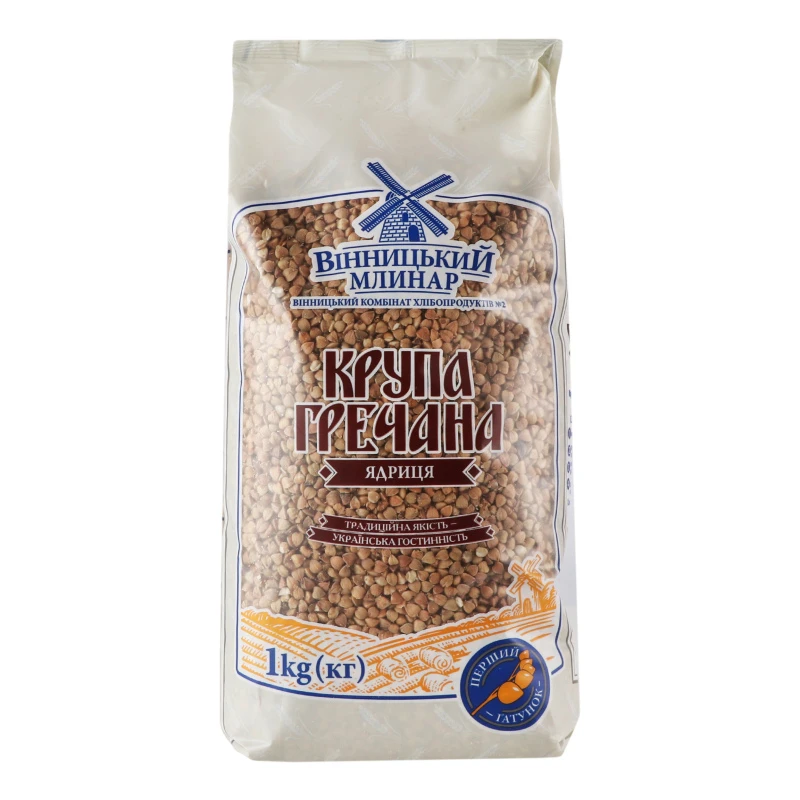 Крупа гречана Вінницький Млинар м/у 1кг