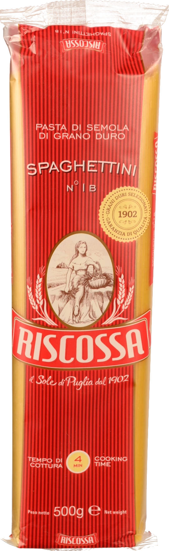 Паста Riscossa 500г спагеттіні з твердих сортів пшениці