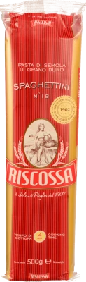 Паста Riscossa 500г спагеттіні з твердих сортів пшениці