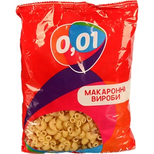 Макарони 0.01 450г ріжкі гладенькі