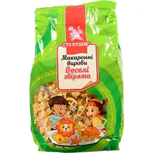 Макаронні вироби Сто Пудів 250г Веселі звірятка