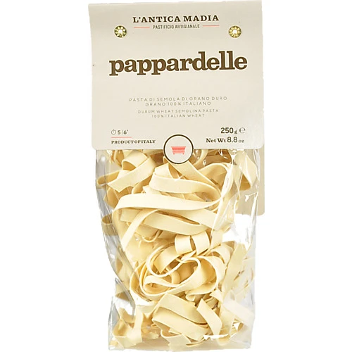 Паста Lantica Madia 250г з твердих сортів пшениці Pappardelle