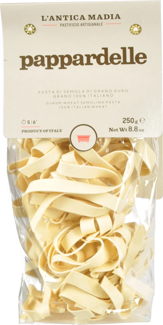 Паста Lantica Madia 250г з твердих сортів пшениці Pappardelle