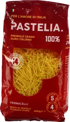 Макарони Pastelia 400г вермішель тонка