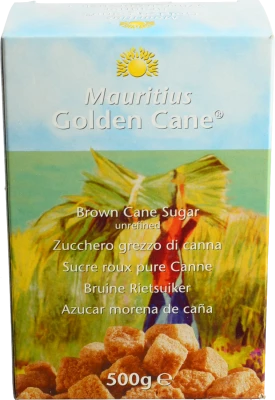 Цукор кубиками коричневий Golden Cane Mauritius к/у 500г