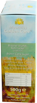 Цукор кубиками коричневий Golden Cane Mauritius к/у 500г