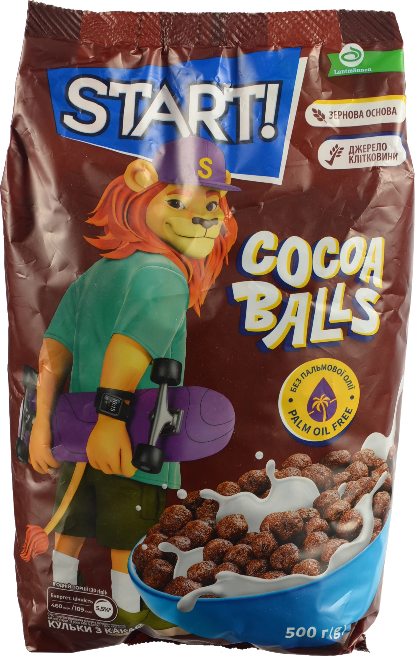 Сніданки сухі зернові Cocoa balls Start! м/у 500г