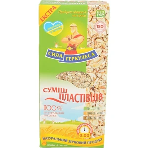 Суміш Сила Геркулеса 500г 3 злаку картон