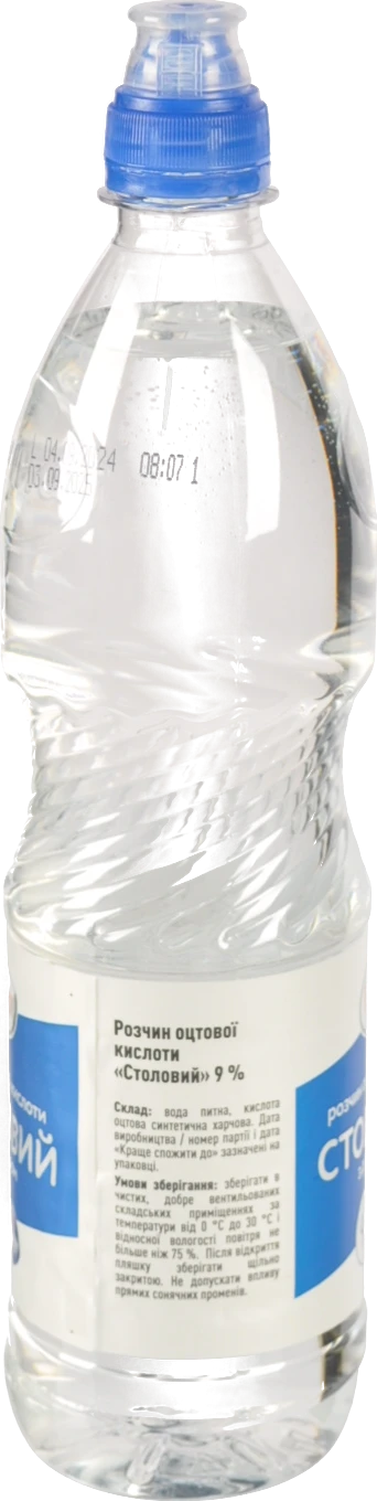 Розчин оцтової кислоти Руна Столовий 9% з дозатором 750 мл