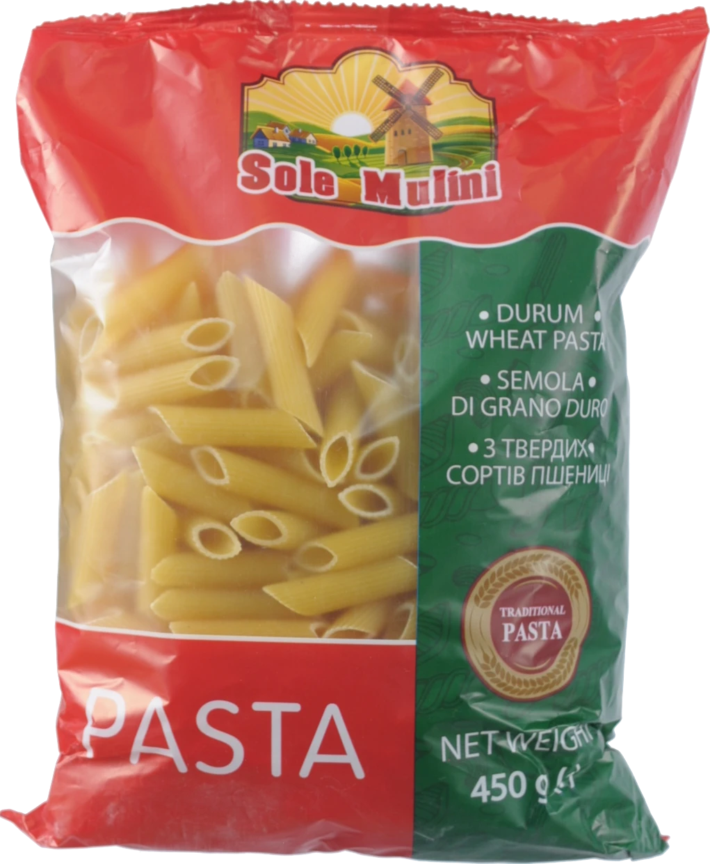Макарони Sole Mulini 450г з твердих сортів пшениці