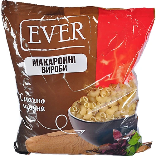 Макарони Ever 850г ріжкі гладенькі