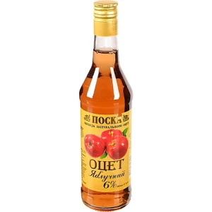 Оцет спиртовий 6% ароматизований яблучний Поска с/пл 0.5л