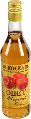 Оцет спиртовий 6% ароматизований яблучний Поска с/пл 0.5л