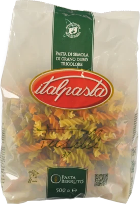 яМакарони Italpasta 500 г Фузіллі триколор