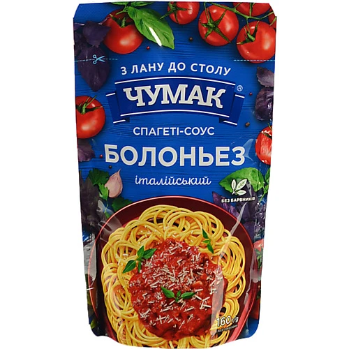 Соус Чумак 160г спагеті італійський д.п