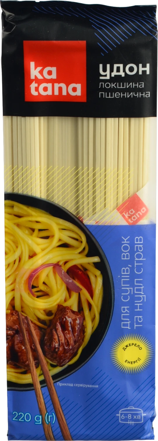 Лапша пшенична Удон Катана м/у 220г