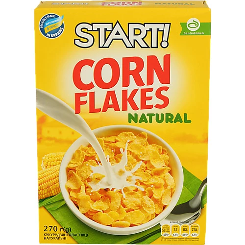 Пластівці кукурудзяні натуральні Start! к/у 270г