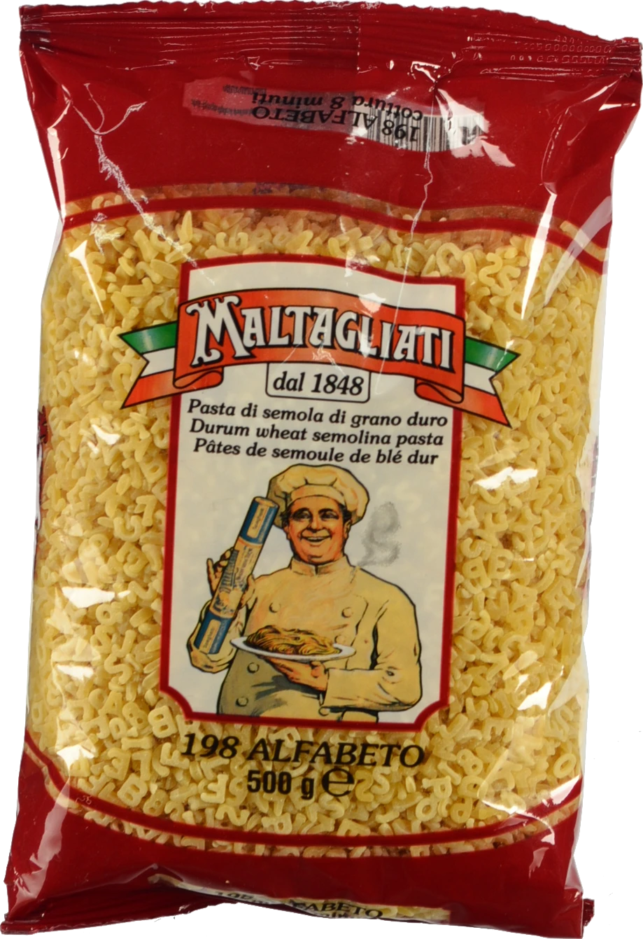 Макарони Maltagliati 500г алфавіт
