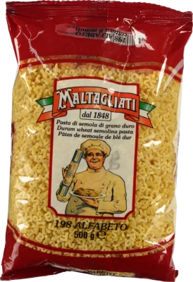 Макарони Maltagliati 500г алфавіт