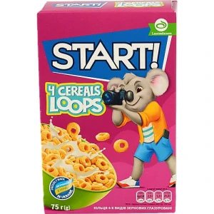 Start! 4 Cereals Loops 75г
