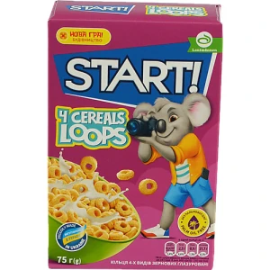 Start! 4 Cereals Loops 75г