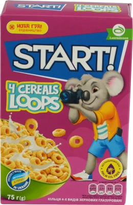 Start! 4 Cereals Loops 75г