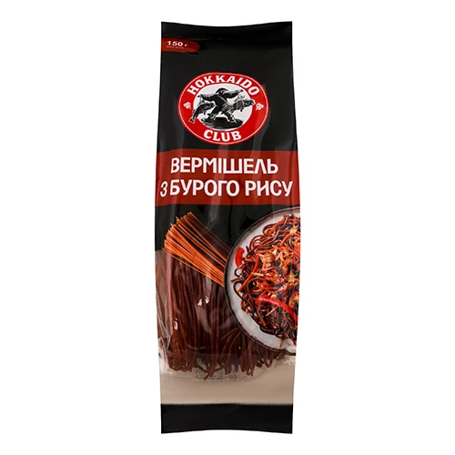 Вермішель Хоккайдо Клуб 150г бурий рис