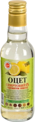 Оцет Унікон 0.25л 6% лимон скло