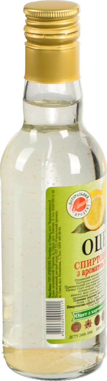 Оцет Унікон 0.25л 6% лимон скло