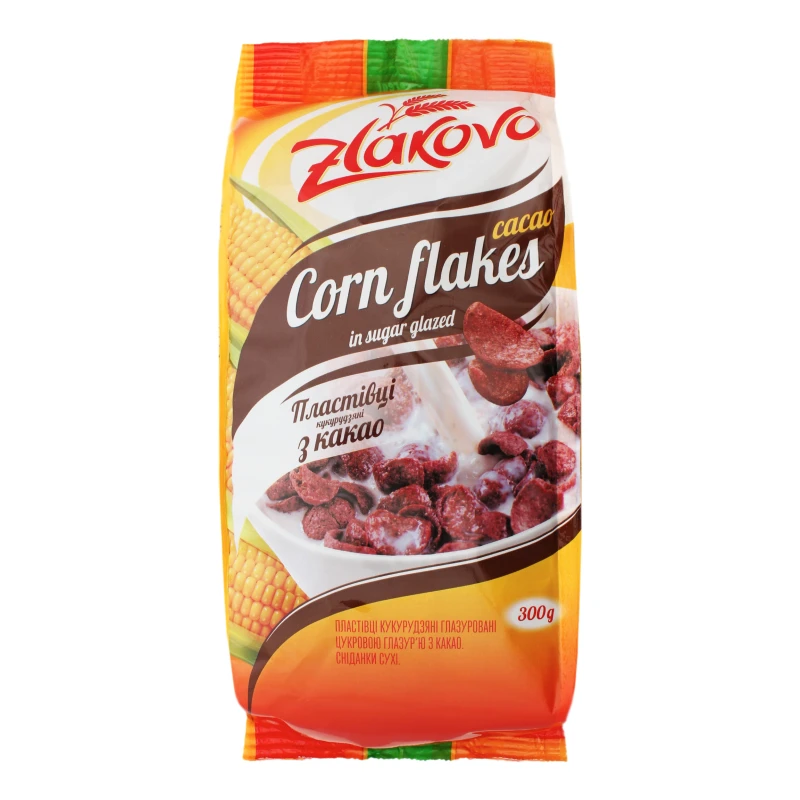 Кукурудзяні пластівці з какао Zlakovo 300г