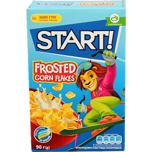 Пластівці кукурудзяні глазуровані Start! к/у 90г