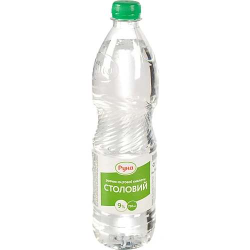 Розчин оцтової кислоти 9% Столовий Руна п/пл 750мл