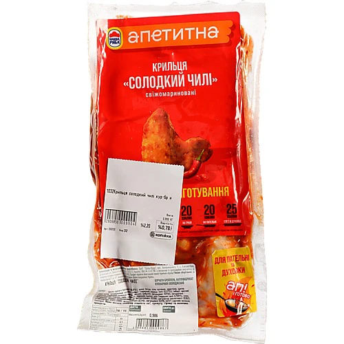 Крильця в солодкому чилі