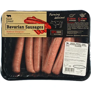 Ковбаски яловичі Баварські Skott Smeat охолоджені 0.5кг