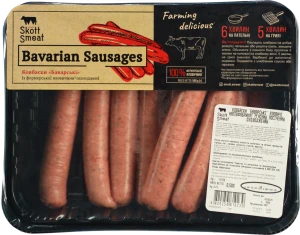Ковбаски яловичі Баварські Skott Smeat охолоджені 0.5кг