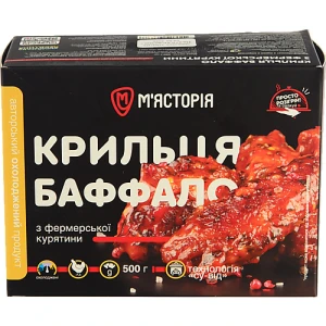 Курячі крильця Баффало М'ясторія з фермерської курятини 500г