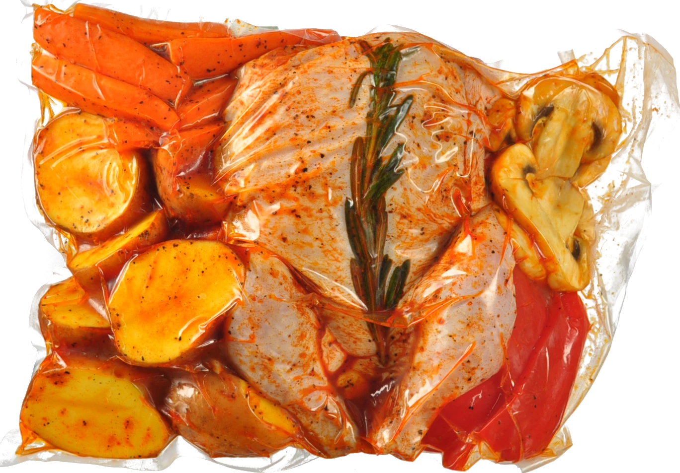 Курка маринована з овочами