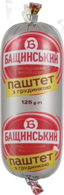 Паштет «По-домашньому з грудинкою» Бащинський, 125 г