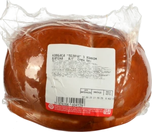 Ковбаса «Спец Цех» «Теляча з язиком» варена, вищий ґатунок