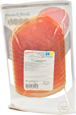 Балик Глобино Дарницький сирокопчений, вищий сорт, 80 г, вакуумна упаковка