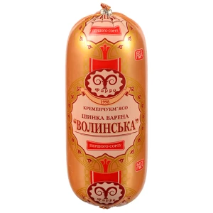 Шинка Волинська варена, першого ґатунку (у поліамідній оболонці), Кременчук