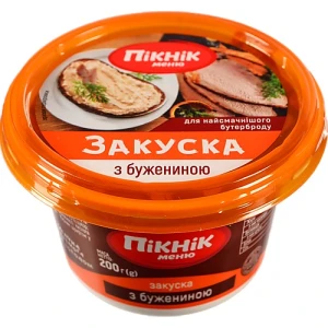 Закуска бутербродна Пікнік Меню з бужениною 200 г