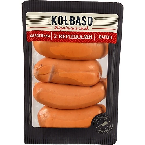Сардельки Kolbaso вершкові в.с -50%
