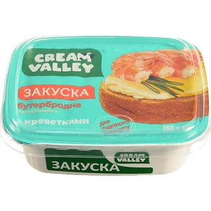 Закуска бутербродна Cream Valley “З креветками” пастоподібна, 160 г