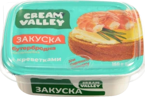 Закуска бутербродна Cream Valley “З креветками” пастоподібна, 160 г