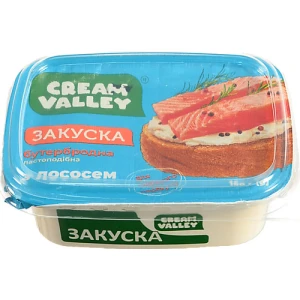 Закуска бутербродна Cream Valley “З лососем” пастоподібна, 160 г
