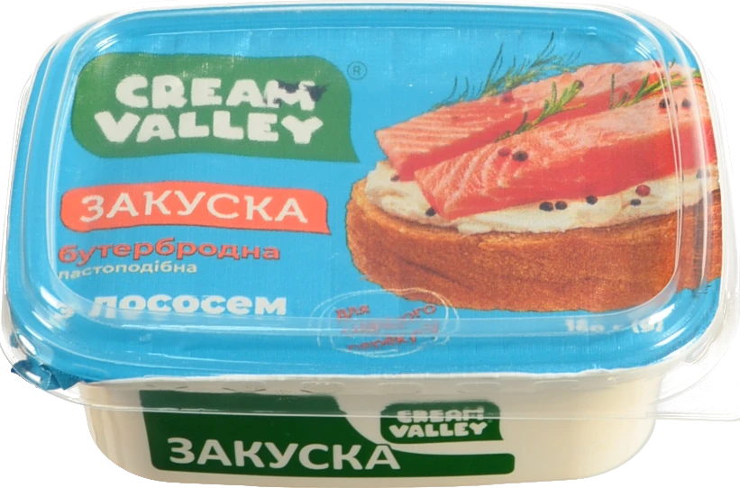 Закуска бутербродна Cream Valley “З лососем” пастоподібна, 160 г